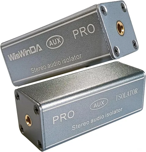 Miniatura 2 de Filtro de ruido de 0.138 in Pro Hum Eliminator Aislador de bucle de tierra (sin afecto de graves) Aislador de aluminio Eliminador de zumbido