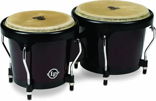 Lp Lpa601 Aspire Bongos de roble con herrajes negros de madera oscura