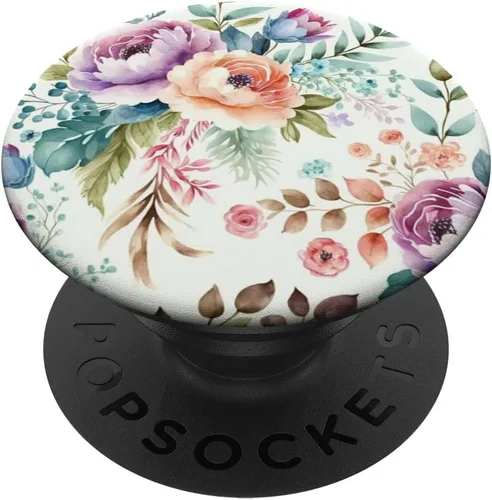 Miniatura 6 de PopSockets MagSafe PopGrip con diseño floral de acuarela botánica para iPhone