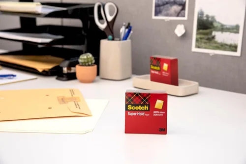 Miniatura 7 de Scotch Cinta superfija, 3 rollos, acabado transparente, 50% más adhesivo, favorito de confianza, 3/4 x 1000 pulgadas, en caja
