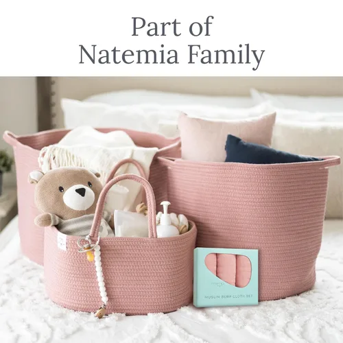 Miniatura 9 de Natemia Paños de muselina ultra suaves para eructos, grandes, súper absorbentes, para recién nacidos, lavables a máquina para babas y desordenes