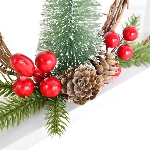 Miniatura 6 de Linfevisi Letrero de madera de Navidad con texto en inglés «Joy Christmas», letrero de madera con texto en inglés «Joy Block» para decoración