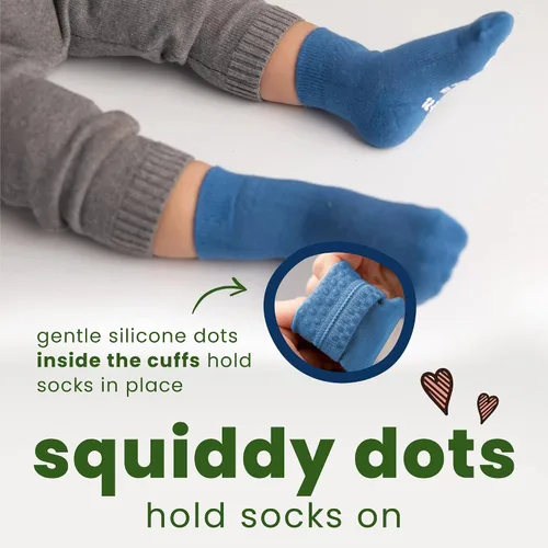 Miniatura 83 de squid socks Calcetines de viscosa de bambú 0-6M, 6-12M, 12-24M y 2T-3T Calcetines que se mantienen puestos