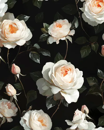 Miniatura 22 de Papel tapiz floral negro para despegar y pegar, papel tapiz de vinilo para pegar y pelar, papel de contacto rosa oscuro para gabinetes, papel