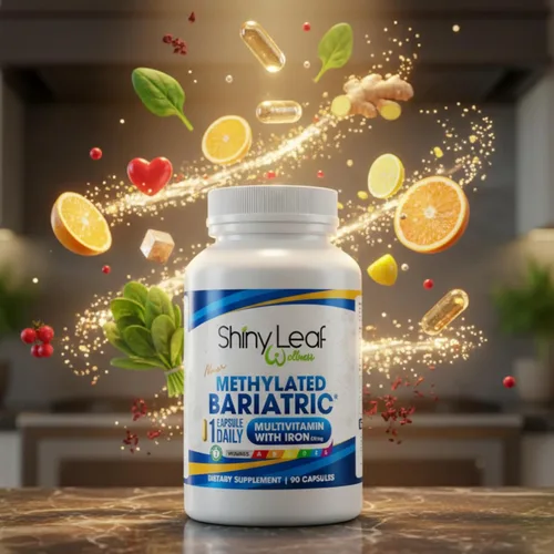 Miniatura 9 de Shiny Leaf Multivitamínico bariátrico metilado con hierro 45 mg – Cápsula una vez al día, fabricado en Estados Unidos, vitaminas bariátricas