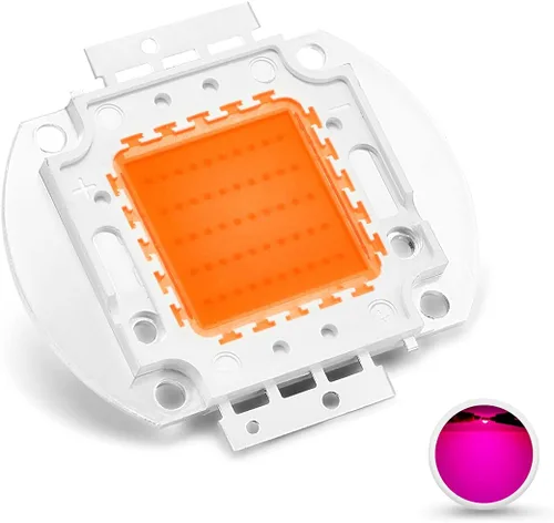 CHANZON Chip LED de alta potencia de 50 W de espectro completo para plantas de crecimiento de luz (380 nm - 840 nm / 1500 mA / CC 30 V - 34 V / 50
