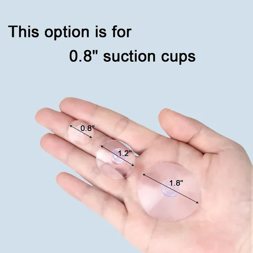 Miniatura 4 de Aquaneat - 20 paquetes de ventosas de succión con almohadillas transparentes de 0.8 pulgadas sin ganchos para la organización y decoración del hogar