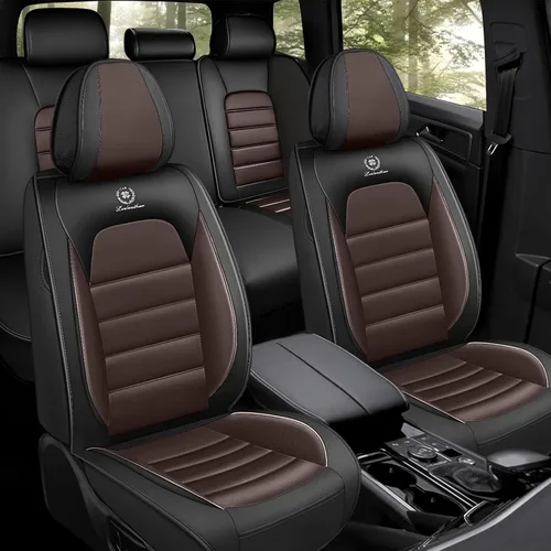 Miniatura 14 de Fundas de asiento de cuero para Nissan Murano 2003-2026, Protectores de asiento compatibles con airbag, Fundas de asiento automotrices impermeables
