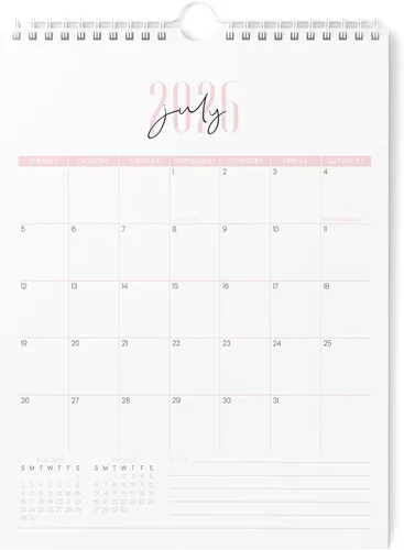 Miniatura 12 de Karto Calendario de pared 2025-2026 – Vertical de 8.5 x 11 pulgadas, de julio de 2025 a diciembre de 2026 – Aumenta tu productividad y fácil