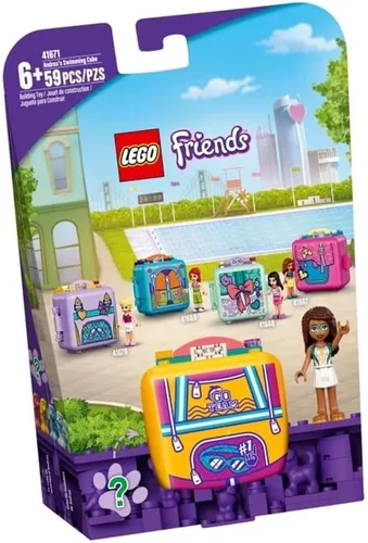 LEGO Friends Andrea's Swimming Cube 41671 Kit de construcción; incluye un juguete para mascotas para niños en un color aleatorio; juguete de