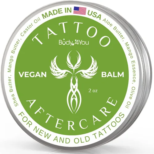 BodyJ4You Bálsamo para el cuidado posterior del tatuaje, nueva crema hidratante para recuperación de tatuajes, color no graso para mejorar la