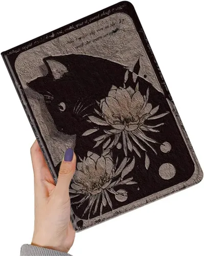 Miniatura 46 de kaidisen Funda de flores compatible con iPad de 9.7 pulgadas, 6ª y 5ª generación, iPad Air/Air 2, diseño de flores, ilustración floral con soporte