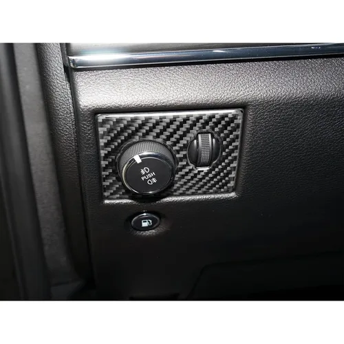Miniatura 5 de SUNJIKA Compatible con interruptor de faros interiores de fibra de carbono para Jeep Grand Cherokee Accesorios 2014 2015 2016 2017 2018 2019 2020 1