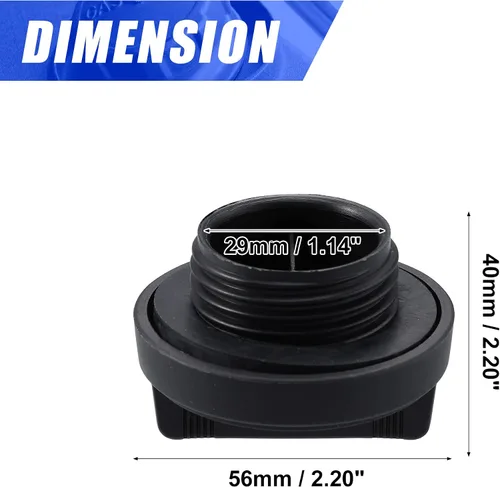 Miniatura 5 de X AUTOHAUX Tapa del depósito de combustible del motor, tapa de tapón de llenado de gasóleo para reemplazar 12180-01020 12180-21010 para Toyota