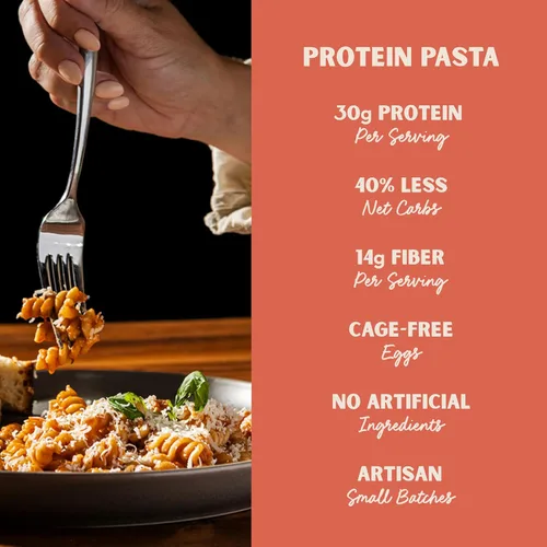 Miniatura 7 de Al Dente Carba-Nada Fettuccine de ajo asado, bajo en carbohidratos, alto en proteínas, apto para dieta cetogénica y de puntos, fideos de pasta