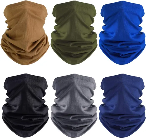Miniatura 18 de Geyoga 6 piezas de protección UV para el verano, polaina de cuello refrescante, ropa para la cara, polaina para cuello, bufanda, protector solar