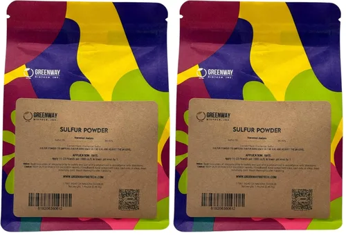 Miniatura 3 de Greenway Biotech, Inc. Fertilizante orgánico en polvo de azufre para plantas, necesario para reducir el pH y mejorar las deficiencias de azufre