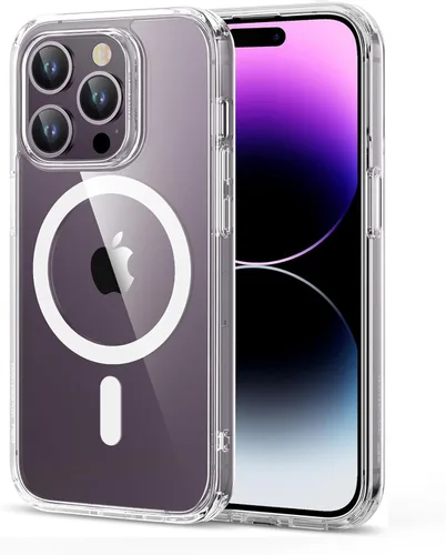 ESR para iPhone 14 Pro Max, Funda Compatible con MagSafe, Protección Anti-choques de Grado Militar, Resistente al Amarilleo, Funda Híbrida Clásica