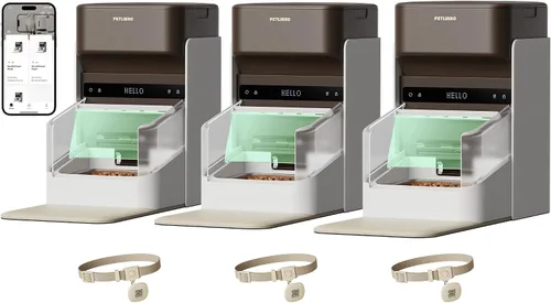 Miniatura 16 de PETLIBRO Alimentador automático RFID para gatos, comidas personalizadas activadas con etiqueta de collar, dispensador de comida programable Wi-Fi 5G
