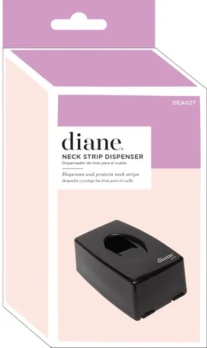 Diane Dispensador de tiras de cuello – Contenedor dispensador para salón o peluquería – 5.9 x 3.6 x 2.4 pulgadas – Negro – DEA027