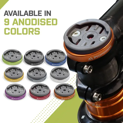Miniatura 5 de JRC Components Enkei Top Cap Bike Stem Mount Compatible con todos los modelos de dispositivos GPS Wahoo Elemnt Cuerpo ligero de aluminio CNC