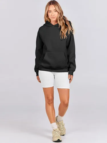 Miniatura 6 de ANRABESS - Sudaderas con capucha para mujer, sobre talla, de vellón de manga larga, modelo de 2024, para otoño