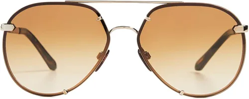 Miniatura 3 de Burberry Gafas de sol Pilot para hombre, oro claroamarillo, talla única, Dorado claro