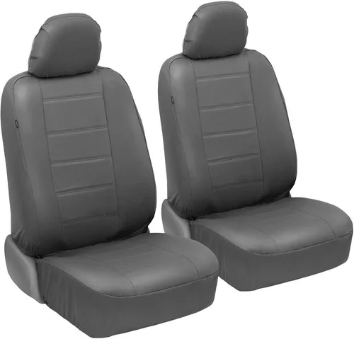 Miniatura 11 de BDK carXS - Fundas de asiento de automóvil de cuero beige para asientos delanteros, 4 piezas, piel sintética, incluye fundas de asiento delantero