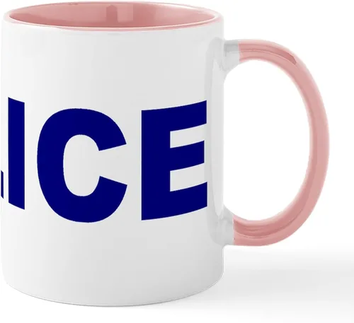 Miniatura 44 de CafePress Taza de café de cerámica de 11 oz (11.0 fl oz) de Police Mom