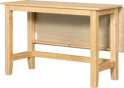 Miniatura 9 de Knocbel Mesa de comedor plegable rectangular para 2 a 4 personas, cocina de madera, comedor, bar, pub, bistró, muebles de espacio pequeño, altura