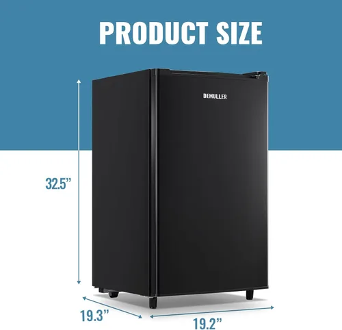 Miniatura 5 de DEMULLER - Congelador de 3.2 pies cúbicos de una puerta independiente con termostato ajustable para cocina, apartamento, sótano, dormitorio