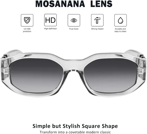 Miniatura 2 de mosanana Gafas de sol rectangulares de moda para mujeres y hombres Model-TRACER