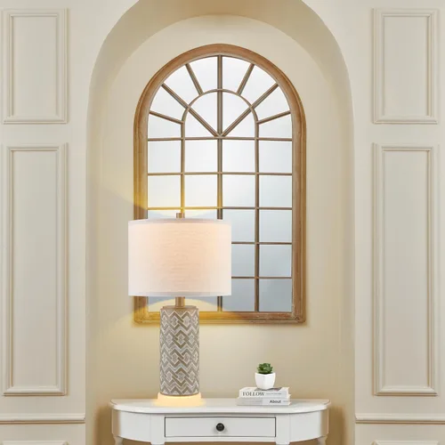 Miniatura 5 de Kyrid Juego de 2 lámparas de mesa de granja con luz nocturna, lámparas rústicas para sala de estar y dormitorio (bombillas incluidas)