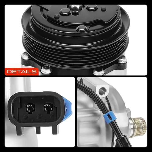 Miniatura 9 de A-Premium Compresor A/C con embrague compatible con International Harvester 4400 2003-2010 for International Harvester 4400 2003-2010