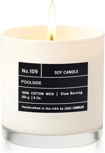Miniatura 134 de Lulu Candles After Dark - Vela perfumada en tarro de soja de lujo de teca y caoba, vertida a mano en los Estados Unidos, Velas altamente perfumadas