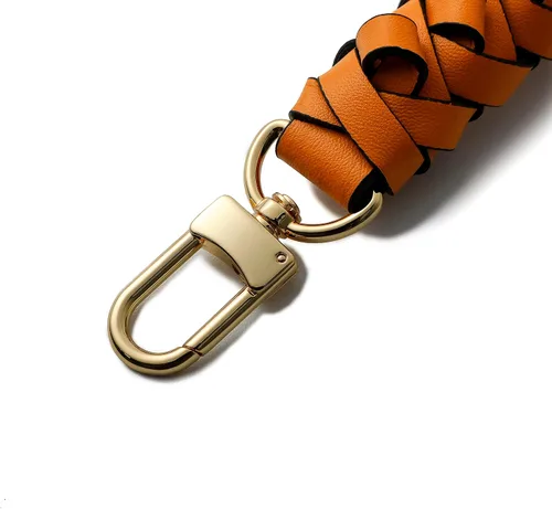 Miniatura 2 de GOXTECH Mango trenzado superior de piel auténtica de 12 pulgadas, adecuado para bolsas de cubo Hobo