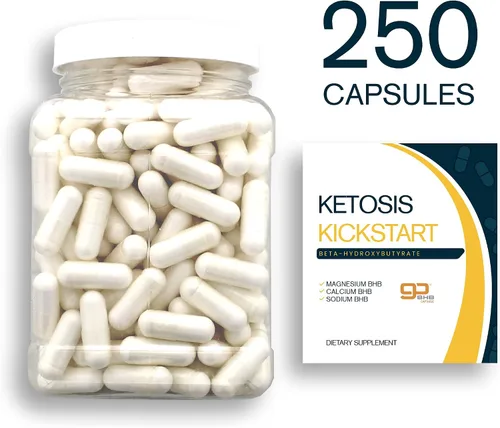 Miniatura 2 de Ketosis Kickstart - Sales de beta-hidroxibutirato de 250 CT para dieta cetogénica en un tarro de agarre cuadrado transparente