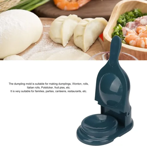 Miniatura 2 de Máquina de dumpling 2 en 1, herramienta portátil de prensado de masa manual para hacer dumpling chino, equipo de fabricación de pasteles de bolitas