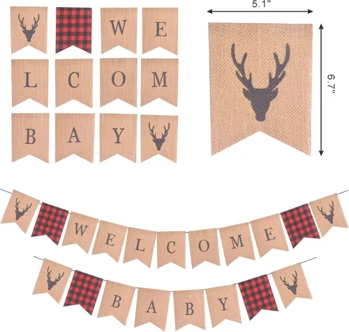 Miniatura 4 de Ahoy It's a Boy Baby Shower - Decoraciones náuticas Pancartas con forma y guirnalda temática para fiesta de bebé niño