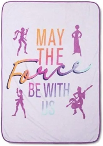 Manta de Star Wars Forces of Destiny – Mide 46 x 60 pulgadas, ropa de cama para niños con The Forces of Destiny Crew – Forro polar súper suave