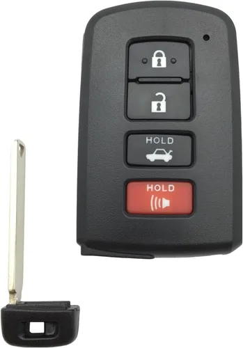 Miniatura 2 de Funda de repuesto para llavero inteligente sin llave para Toyota Avalon Camry Corolla Highlander Rav4 (4 botones)