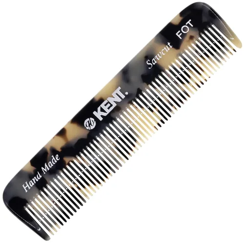 Kent FOT Tokyo - Peine de dientes finos para hombre, peine de bolsillo hecho a mano para viajes, peinado, cabello fino o adelgazante, cuidado de