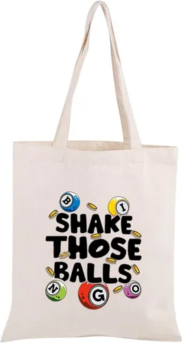 JXGZSO B Gambler Gift Shake Those Balls Bolsa de Maquillaje Lucky B Bolsa B Bolsa B Regalo para amantes de los juegos, Agita esas bolas de compras,