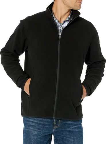 Tienda Essentials - Chaqueta de vellón con cremallera completa para hombre disponible en tallas grandes y altas