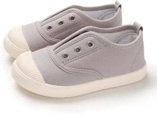 Timatego Zapatos de lona para niños y niñas, ligeros, informales, para niños, para correr, para la escuela