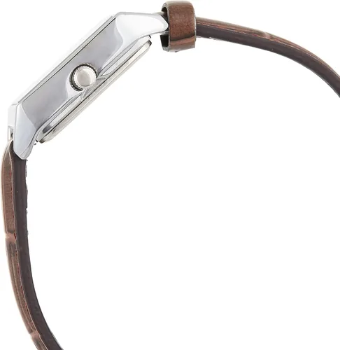 Miniatura 3 de Casio LTP-V007L-9B Reloj de vestir con esfera dorada romana con correa de cuero rectangular para mujer, Oro, Movimiento de cuarzo