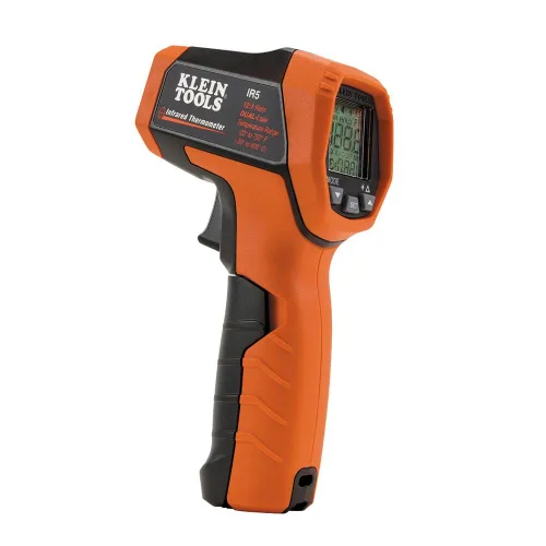 Miniatura 2 de Klein Tools IR5 Termómetro infrarrojo láser dual 12:1 y kit de herramientas de búsqueda de disyuntores 80016 con accesorios, juego de 2 piezas