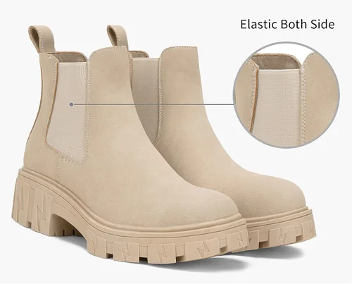 Miniatura 4 de Jeossy Botines Chelsea 9620 para mujer Botines elásticos con plataforma y suela de lengüeta a la moda