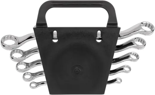 Miniatura 4 de TEKTON Juego de llaves de extremo de caja de desplazamiento de 45 grados con soporte, 5 piezas (1/4-13/16 pulgadas) WBE23405