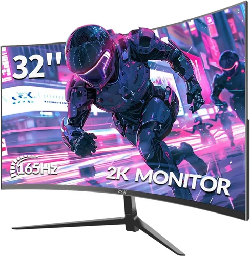 Miniatura 10 de ZZA Monitor curvo para juegos de 24.5 pulgadas, 240Hz 144Hz FHD(1920 * 1080P) pantalla VA, monitor de computadora, compatible con Freesync, 120%